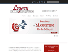 Tablet Screenshot of legacymarketingservices.com